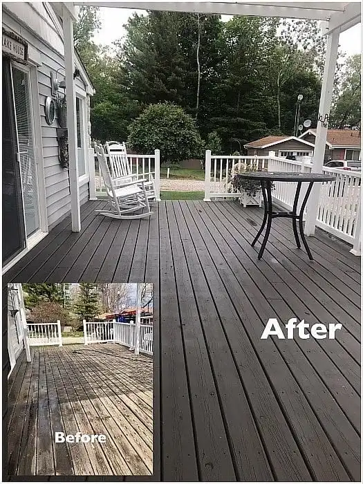 Deck sistre cila sonrası yenilenen ahşap deck
